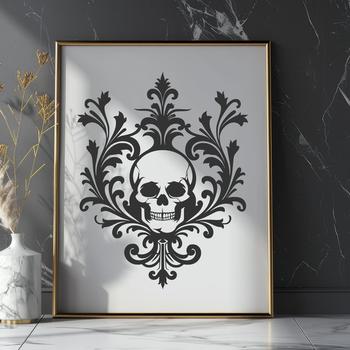 Beautiful Skull Clipart