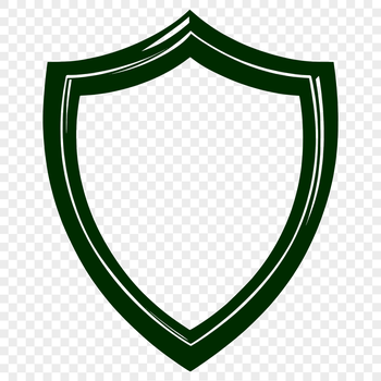 A customizable shield design, suitable for vector art projects.