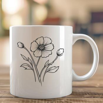 A colorful illustration of a wild flower in full bloom, suitable for various digital applications.