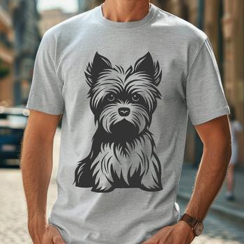 Stunning Sitting Yorkshire Terrier Design