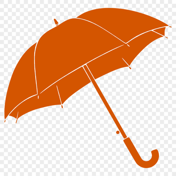 A compact umbrella design in vector format, ideal for printing and cutting.