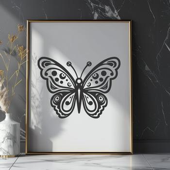 Artistic Butterfly In PNG