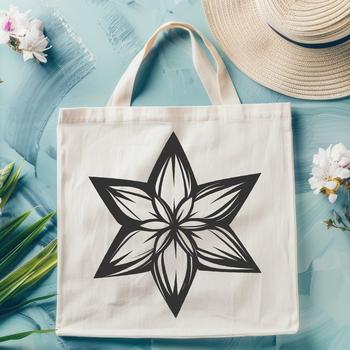A minimalist illustration of a five-pointed star in vector format.