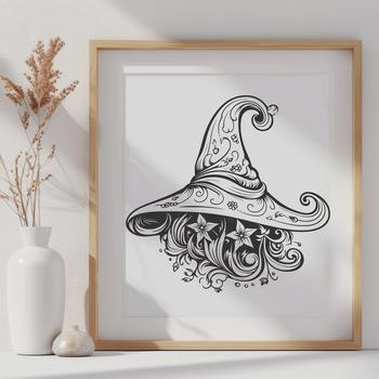 Stunning Witch Hat - For Laser Engraver Project