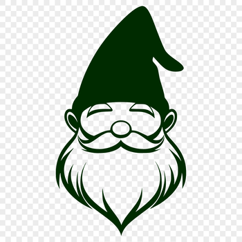 A mythical creature with a head similar to a dwarf or gonk's, depicted in a simple vector design.