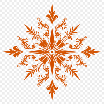 A detailed star shape designed as a graphic element.
