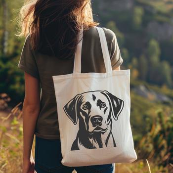 A detailed illustration of a Labrador Retriever's head, suitable for vector graphics and cutting machine designs.