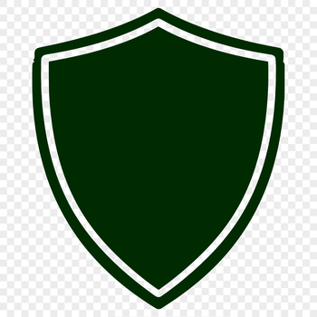 A stylized shield icon in vector format, suitable for various applications.