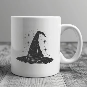 Artistic Witch Hat In PDF & PNG