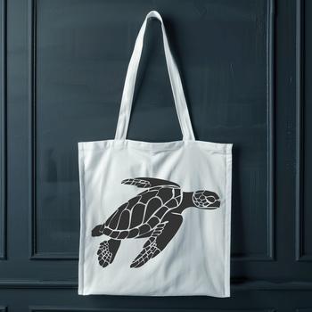 A detailed illustration of a sea turtle's full body in vector format, suitable for digital design projects.
