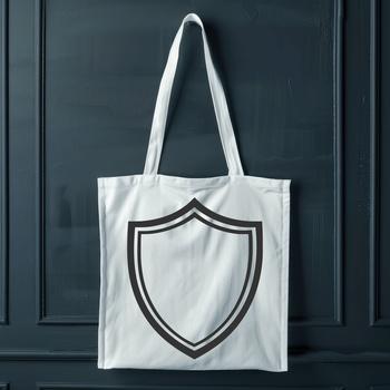 A graphic shield design, perfect for clip art projects.