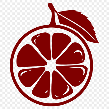 An isolated image of a lemon in a clean and minimalist style, ideal for crafting and DIY projects.
