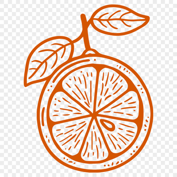 A stylized vector illustration of a lemon fruit in a simple design.