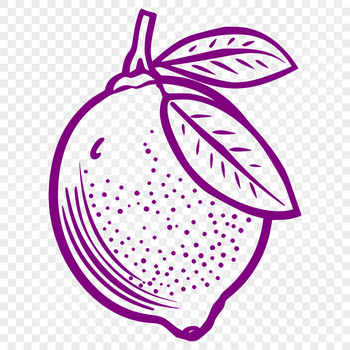 A high-resolution, editable lemon icon in vector format.