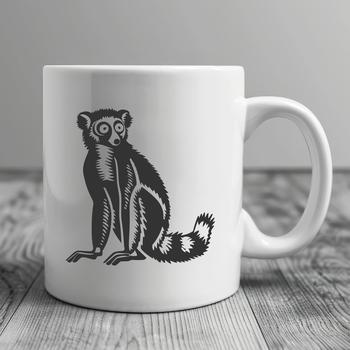 A digital illustration of a wild lemur, suitable for vector design and commercial or personal use.