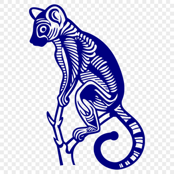 Stunning Lemur SVG