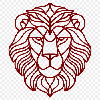 An ornate vector design of a big cat's face, suitable for use in various creative projects.