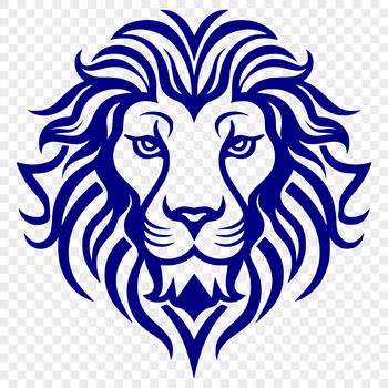 A detailed illustration of a lion's head with intricate details, suitable as a vector design for various applications.