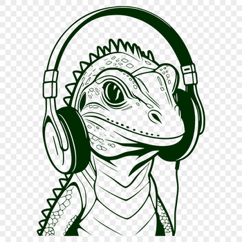 A green reptilian animal with scaly skin and sharp claws, commonly found in tropical environments.