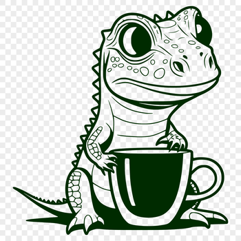 A colorful illustration of a lizard in various environments.