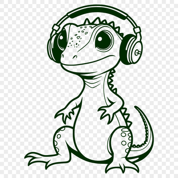 A small, reptilian animal with scales and a long tail.