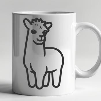 Llama In SVG, PNG, PDF And DXF Formats