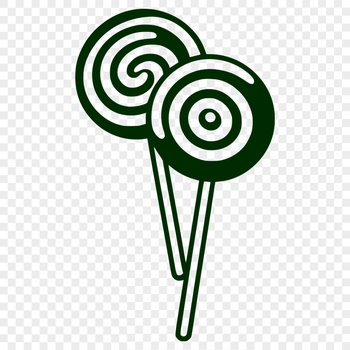 A colorful lollipop design made from vector shapes, suitable for digital use.