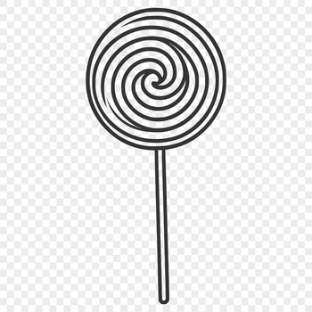 A colorful lollipop depicted in vector format for crafting and design projects.