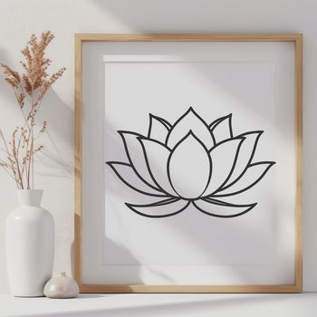 A stylized illustration of the sacred lotus flower in vector format.