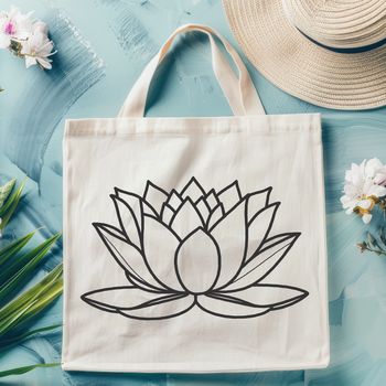 Illustrative design of a lotus flower, a symbol with religious significance in various cultures.