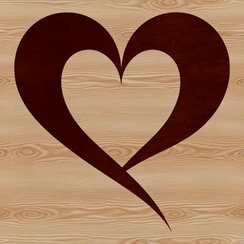 A simple line drawing of a traditional love heart shape, suitable for various applications.