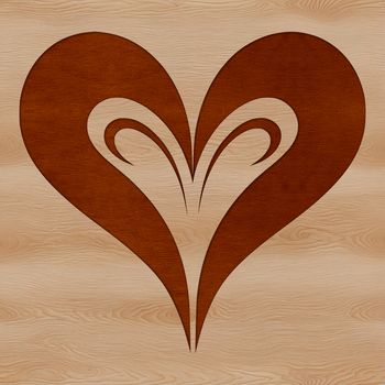A simple heart shape in vector format, suitable for design projects.