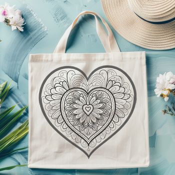 A colorful mandala design featuring a heart shape at its center, suitable for digital cutting machines.
