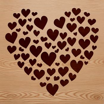 A simple vector illustration of a love heart shape.