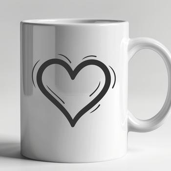 A stylized, geometric heart shape designed for digital applications and various uses.