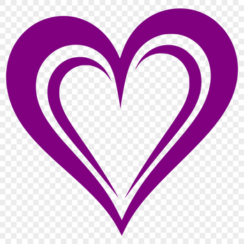 A single heart shape designed as vector art, ideal for cutting machines like Cricut or laser cutters.