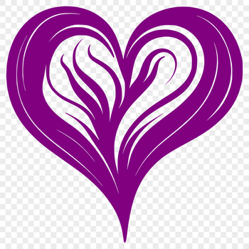 Ornate heart shape with detailed design elements.