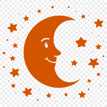 A stylized illustration of the full moon in a vector format, suitable for digital and print use.