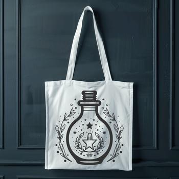 Ornate Potion Bottle In SVG & DXF