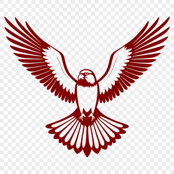 A stylized vector illustration of a falcon in flight, suitable for commercial and personal use.