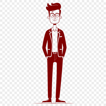 A vector illustration of a generic male figure.