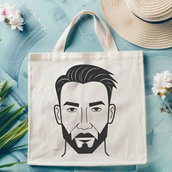 A detailed illustration of a man in a neutral pose, suitable for vector design and cutting machine projects.