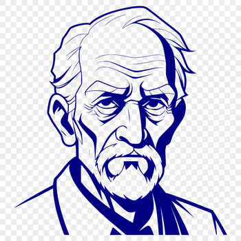 An SVG design featuring a man's outline, ideal for graphic design or crafting projects.