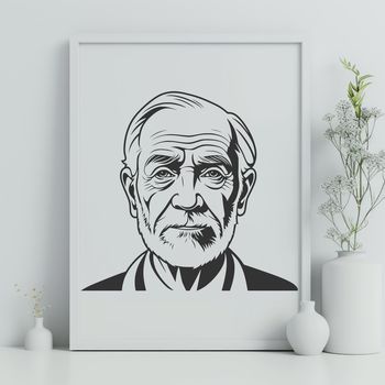 A vector illustration of an adult male figure.