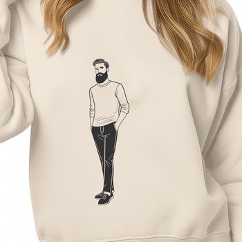 SVG illustration of a man with a beard.