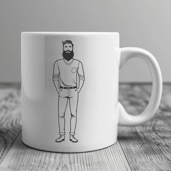 An outline vector graphic of a person, suitable for cutting or engraving.
