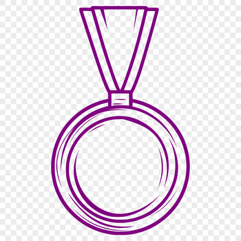 A medal design suitable for various sports, ideal for customization with vector art software like Illustrator.