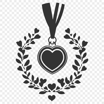 A gold medal on a blue background, designed as a vector graphic.