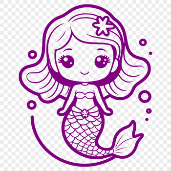 A digital illustration of a mythical mermaid figure with a flowing tail.