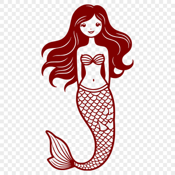 A mythical aquatic creature with a humanoid upper body and fish tail.